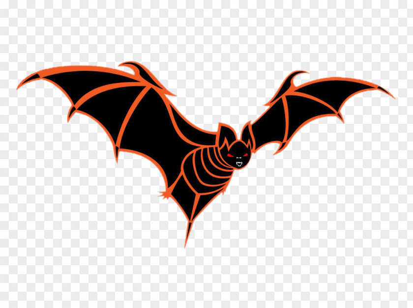 Cartoon Bat Halloween Clip Art PNG