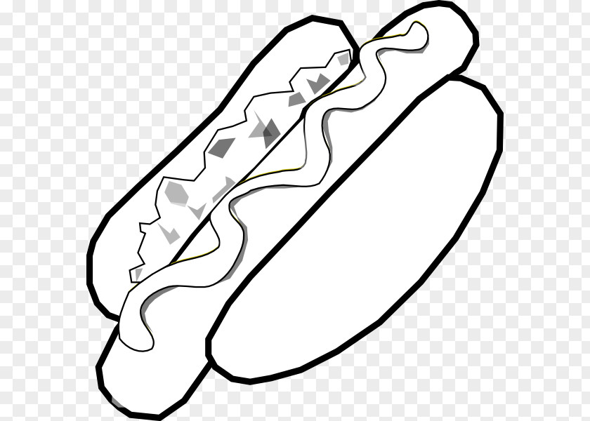 Hot Dog Sausage Sandwich White Clip Art PNG