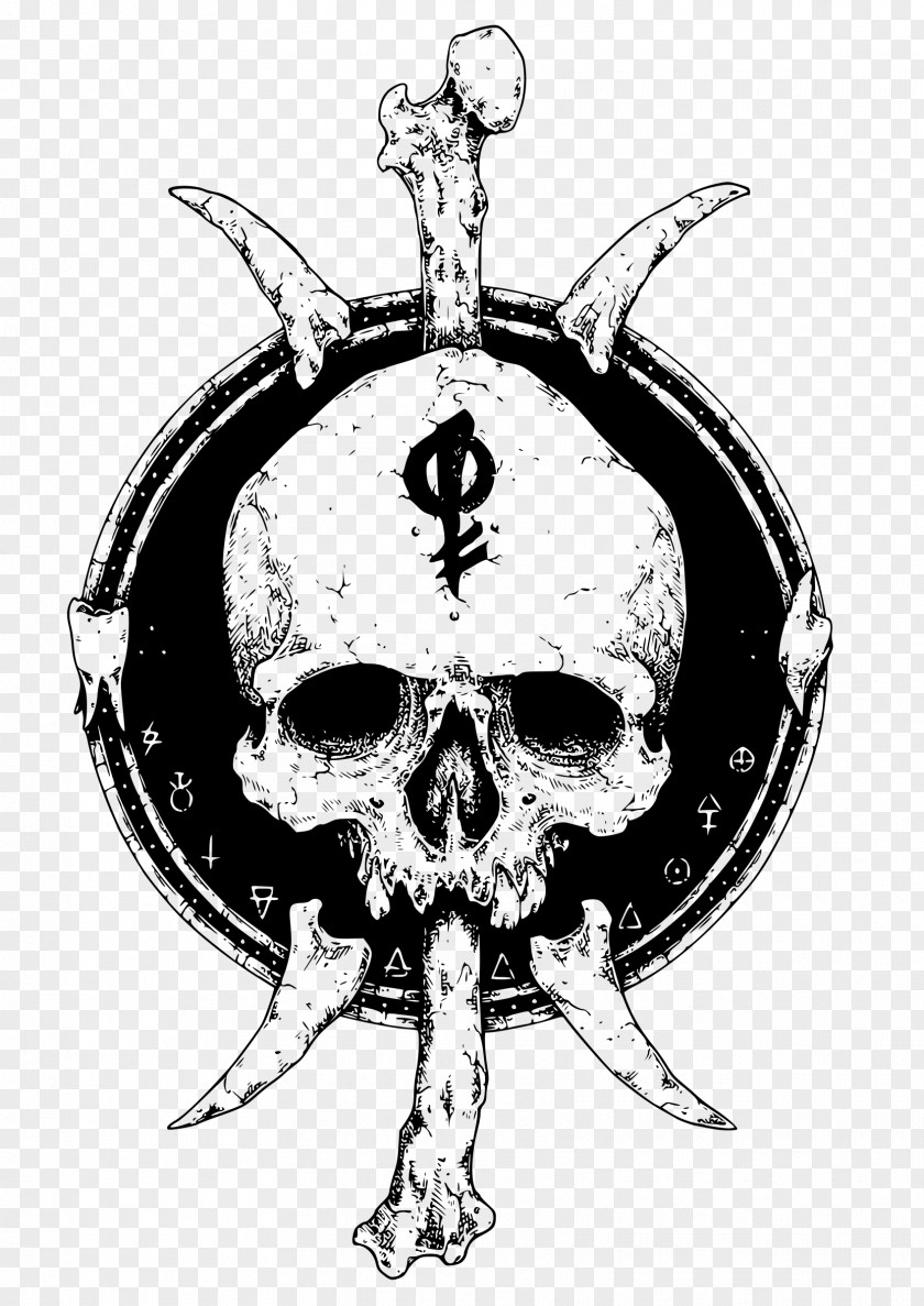 Skull And Crossbones T-shirt Anatomy PNG