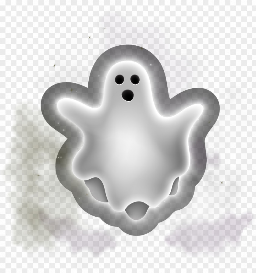 White Ghost Halloween PNG