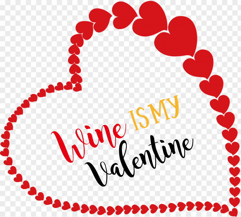 Wine Is My Valentine Valentines Day PNG