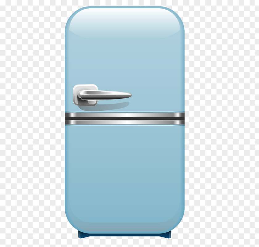 Blue Refrigerator Door Drawing Clip Art PNG