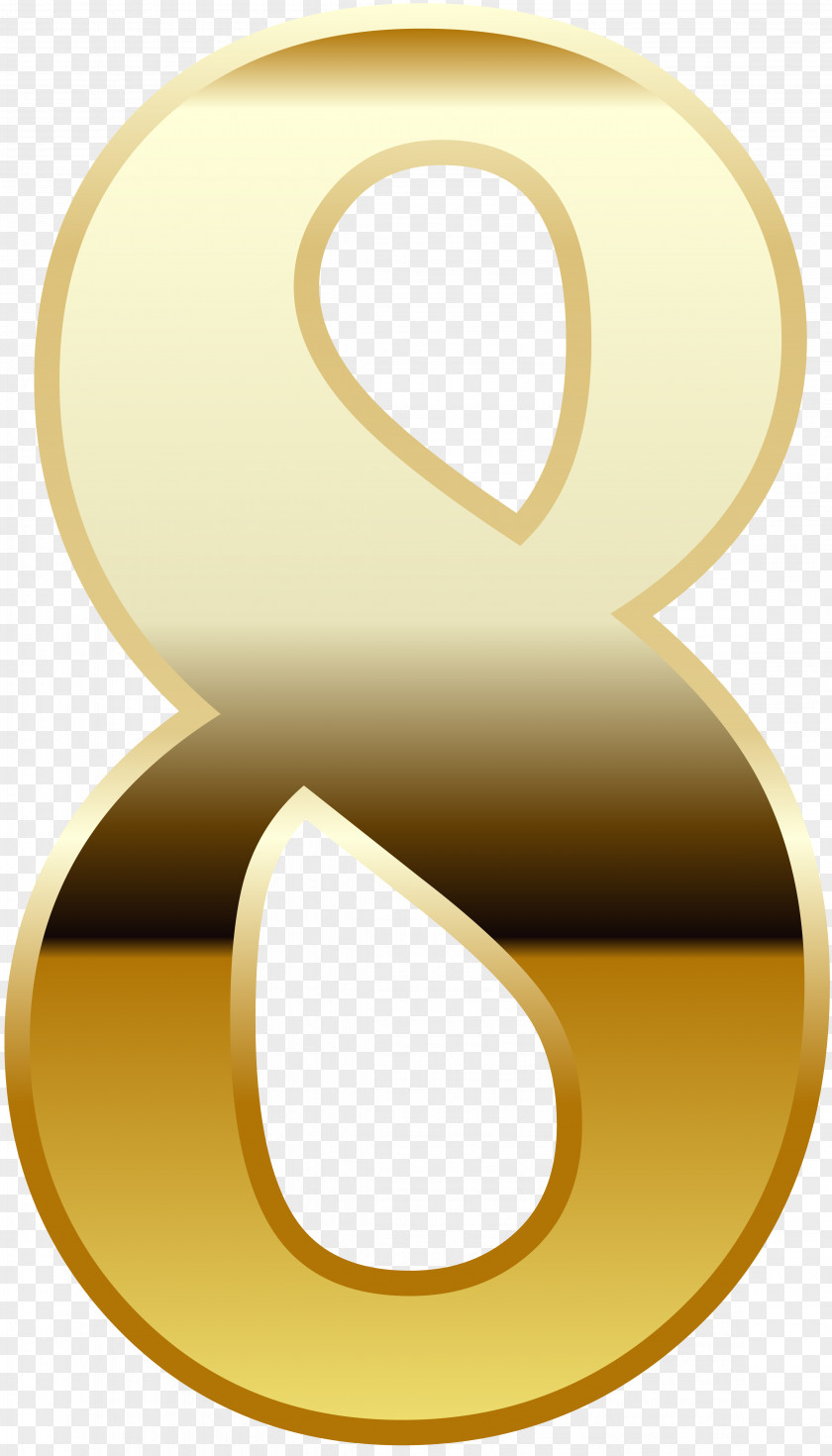 Gold Number Clip Art PNG