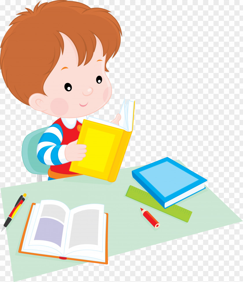 Student Reading Clip Art PNG