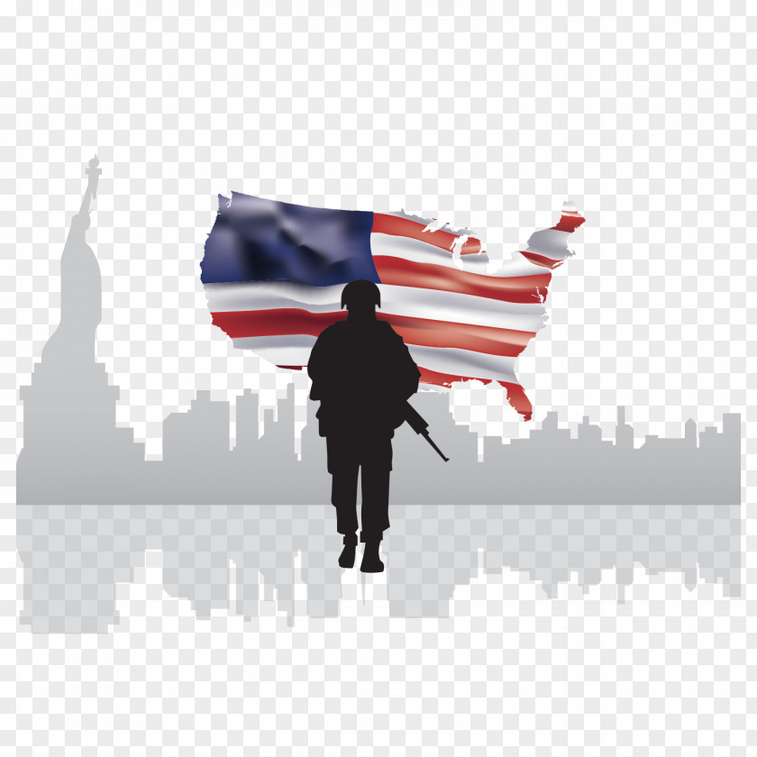 American Soldier Vector Statue Of Liberty Caffxc3xa8 Americano Flag The United States PNG