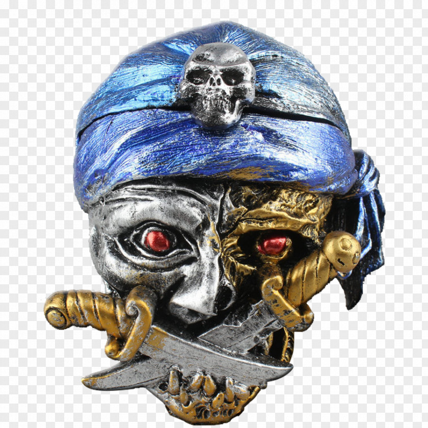 Pirate Skull T-shirt Piracy Head Ashtray PNG