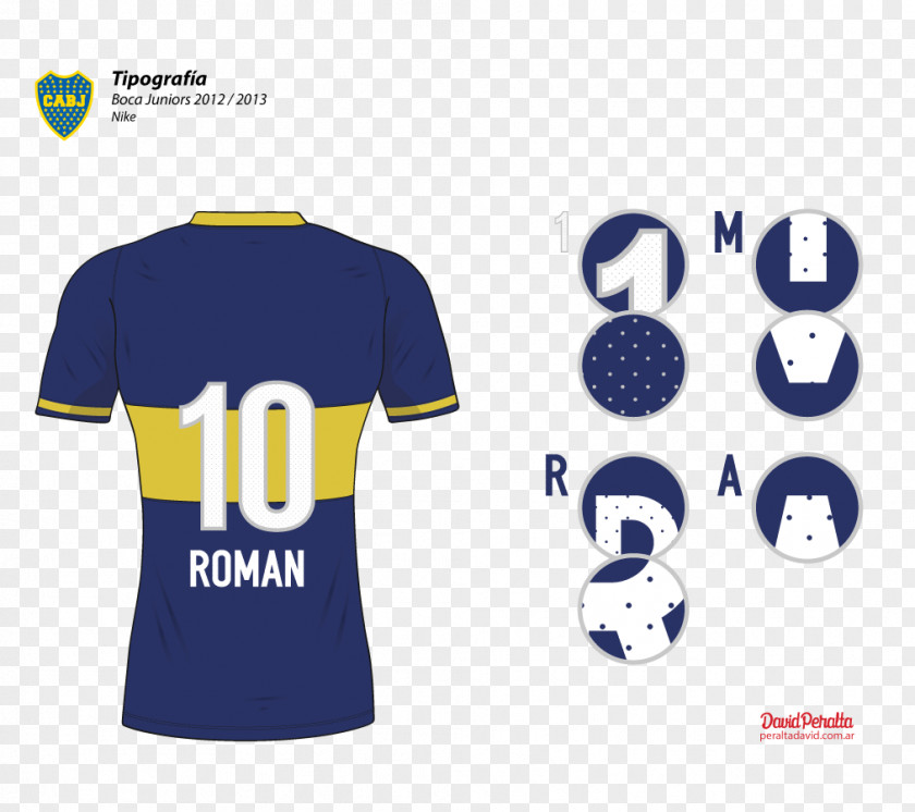 T-shirt Boca Juniors Sports Fan Jersey La Nueva Tipografía: Manual Para Diseñadores Modernos Typography PNG