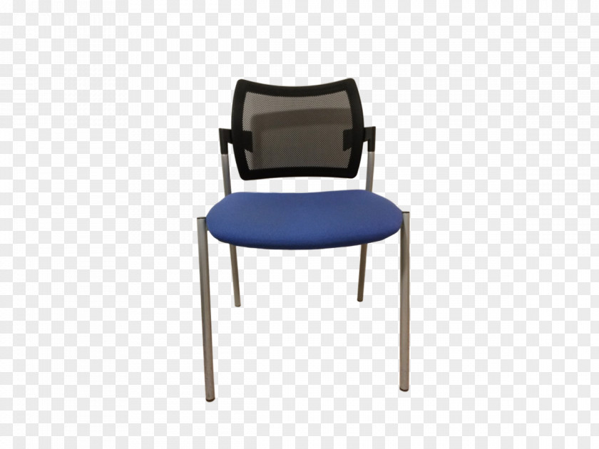Chair Cobalt Blue Plastic Armrest PNG