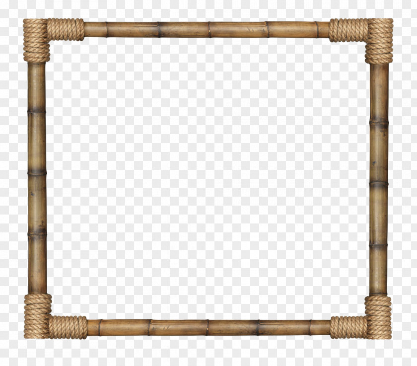 Bamboo Border Picture Frame PNG