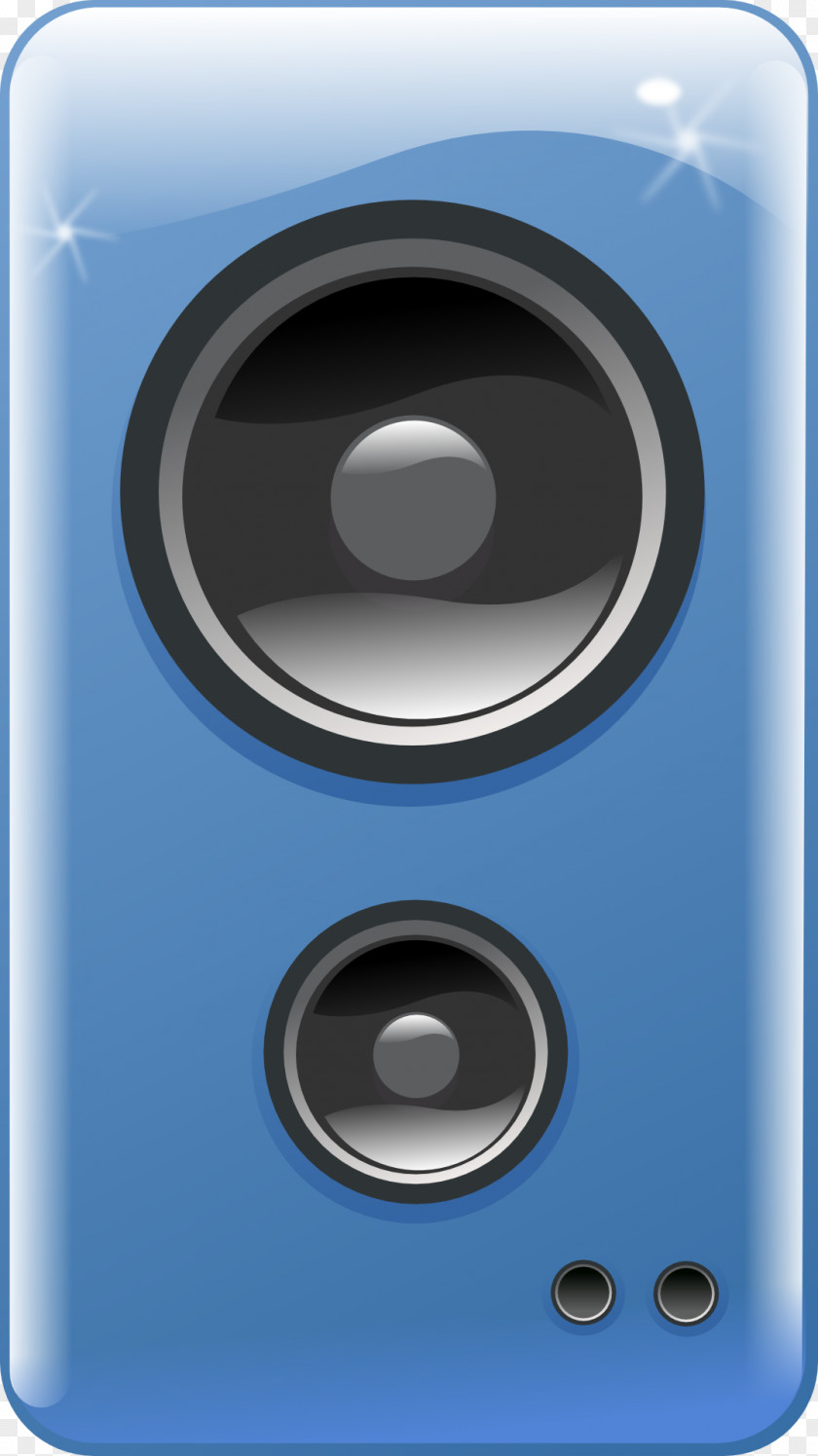 Blue Speaker Loudspeaker Computer Speakers Clip Art PNG