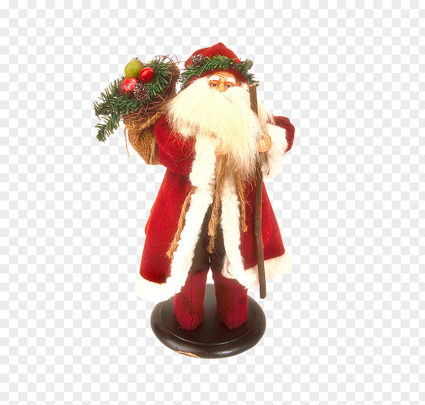 Claus Santa Christmas Ornament Figurine Clip Art PNG