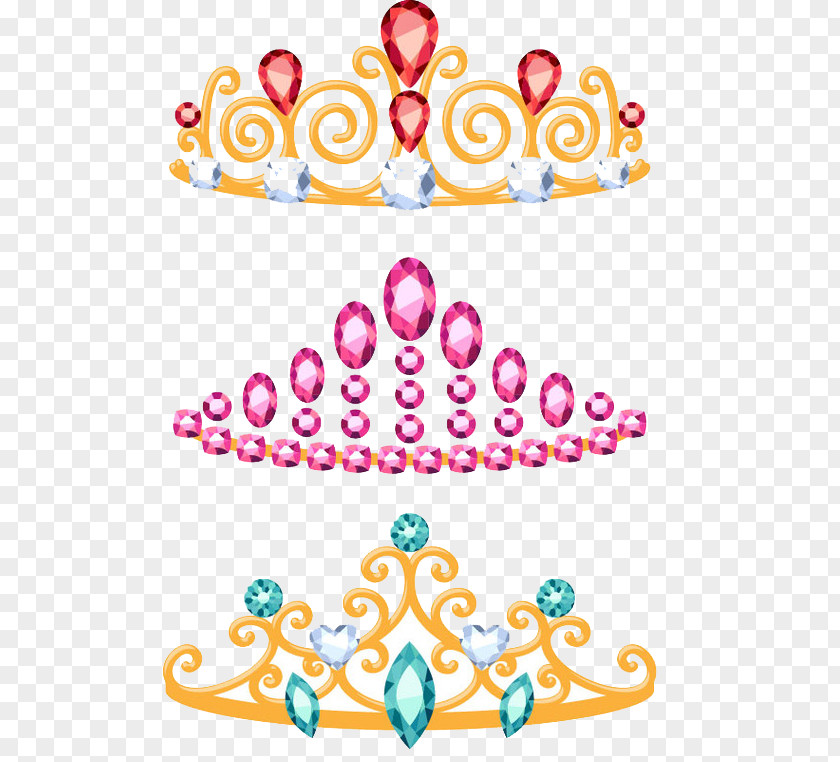 Crown Princess Cartoon Diadem Tiara PNG
