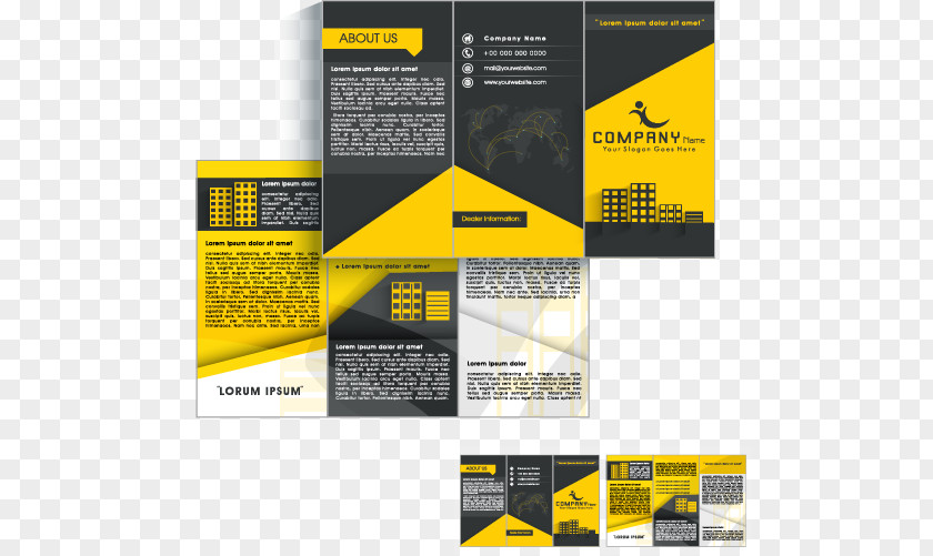 Design Flyer Brochure Page Layout PNG