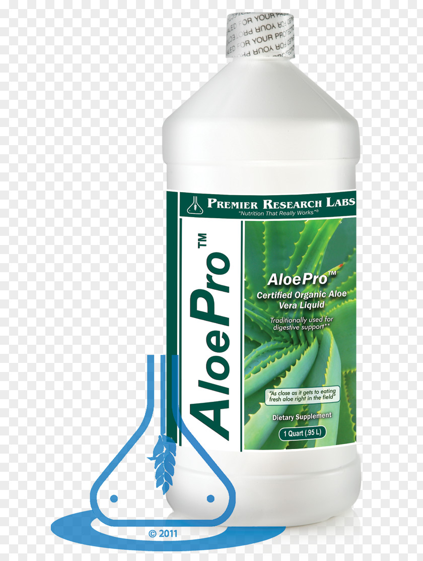 Dietary Supplement Aloe Vera Laboratory Liquid Premier Research Labs PNG
