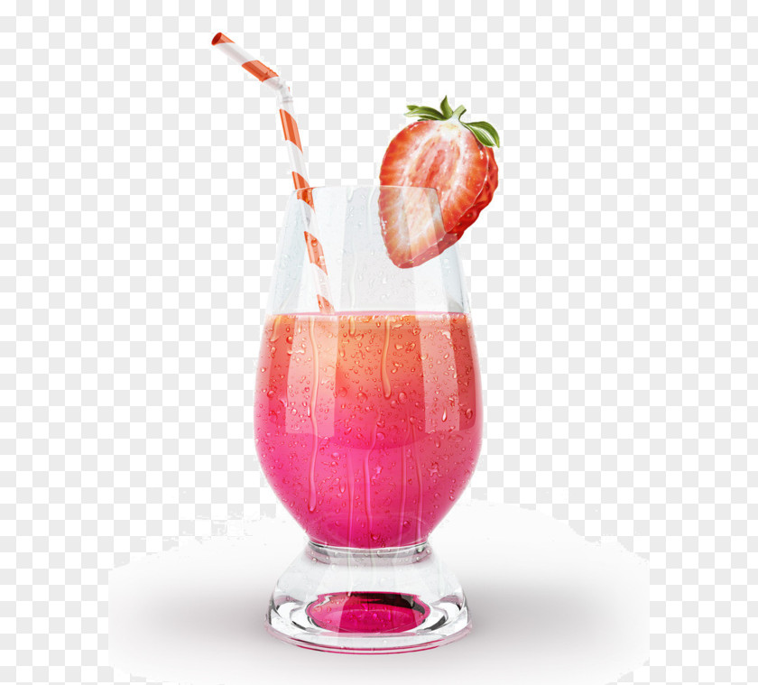 Juice Strawberry Milkshake Cocktail PNG