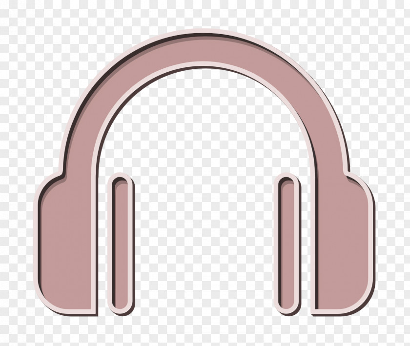 Metal Material Property Music Icon Headphone Symbol PNG