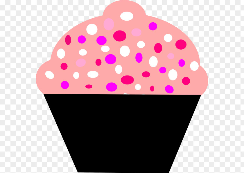 Pink Cupcake Frosting & Icing Birthday Cake Clip Art PNG