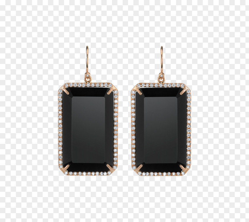 Design Earring Onyx PNG