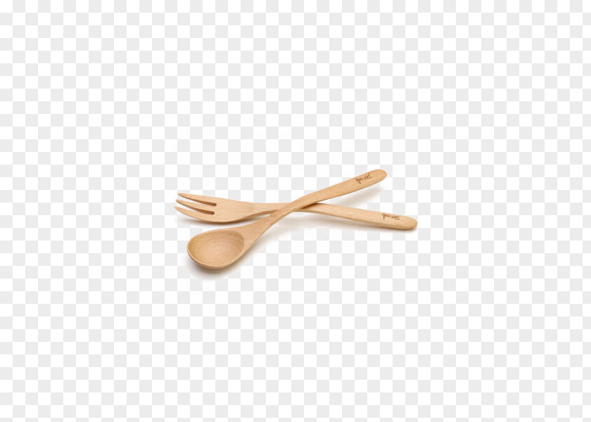 First HeartBeech Fork Spoon Wooden Tableware PNG
