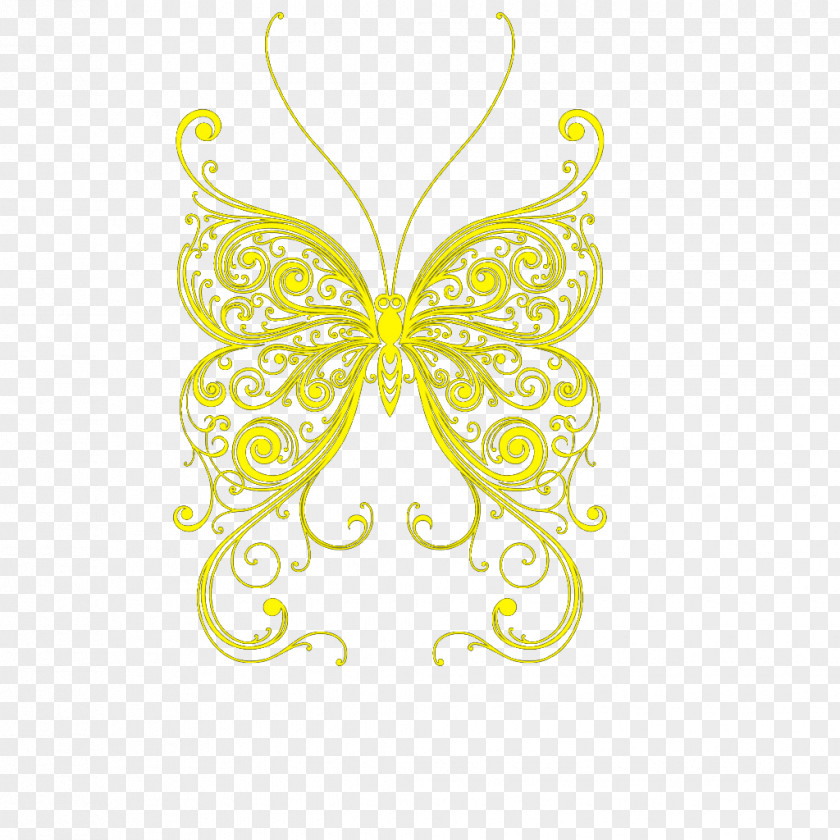 Golden Butterfly Nymphalidae PNG