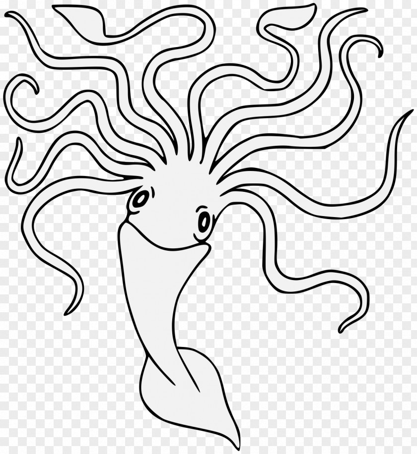 Kraken Ecommerce Squid Octopus Drawing Black And White PNG