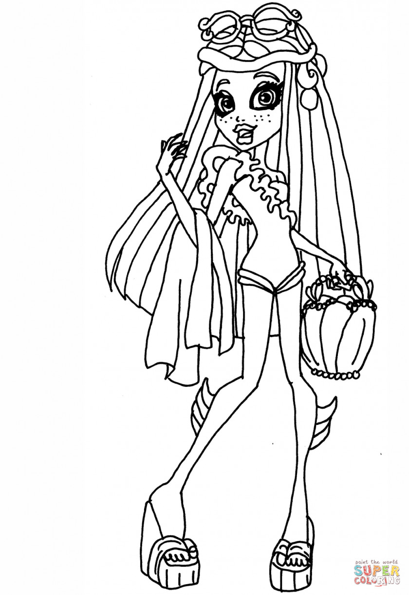 Lagoona Cliparts Coloring Book Monster High Scaris: City Of Frights Clip Art PNG