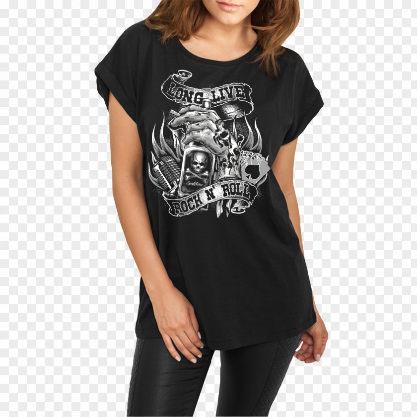 T-shirt Woman Sleeve Top Gift PNG