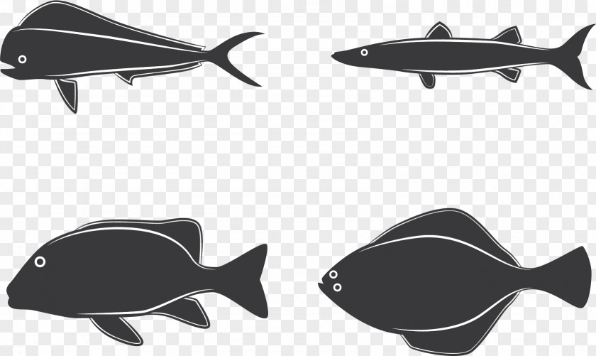 Black Fishes Fishing Clip Art PNG