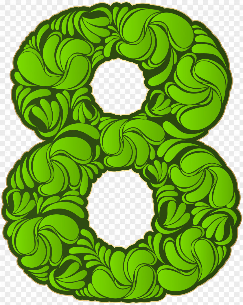 Number Eight Clip Art PNG