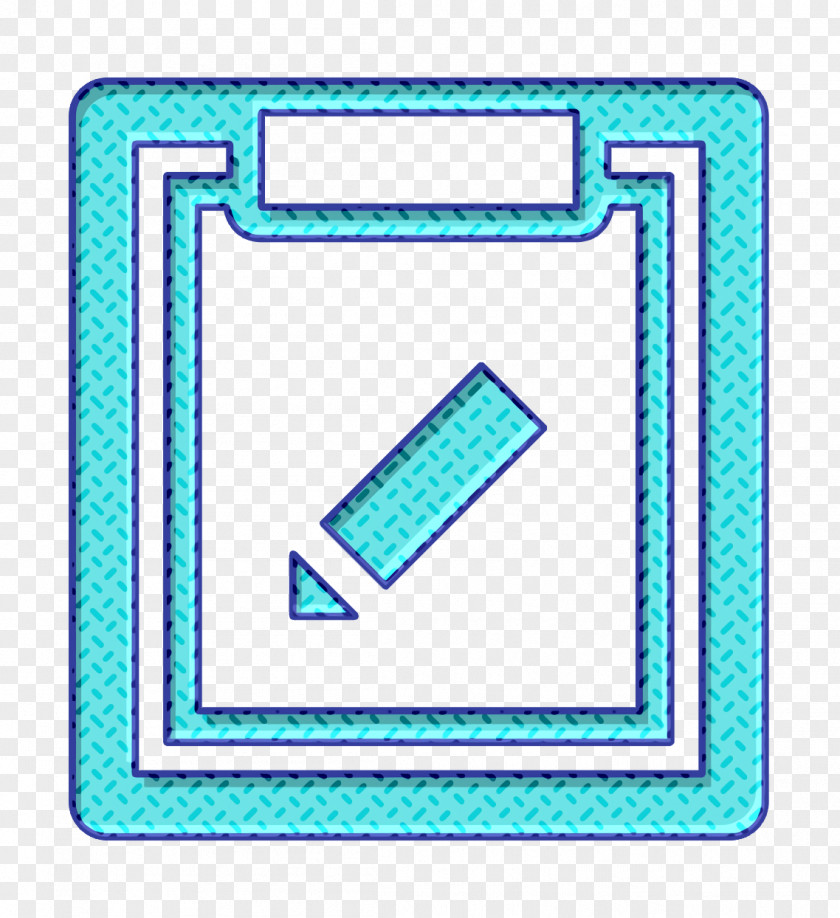 Rectangle Turquoise Notepad Icon Notes Reminder PNG