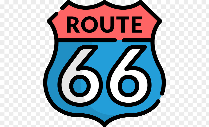 Road U.S. Route 66 Delgadillo's Gift Shop Sticker Clip Art PNG