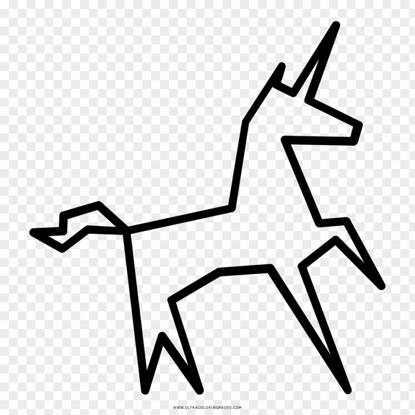 Unicorn Drawing Coloring Book Black And White PNG