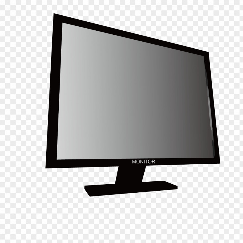 Black Desktop Computers Computer Monitor Keyboard LCD Television PNG