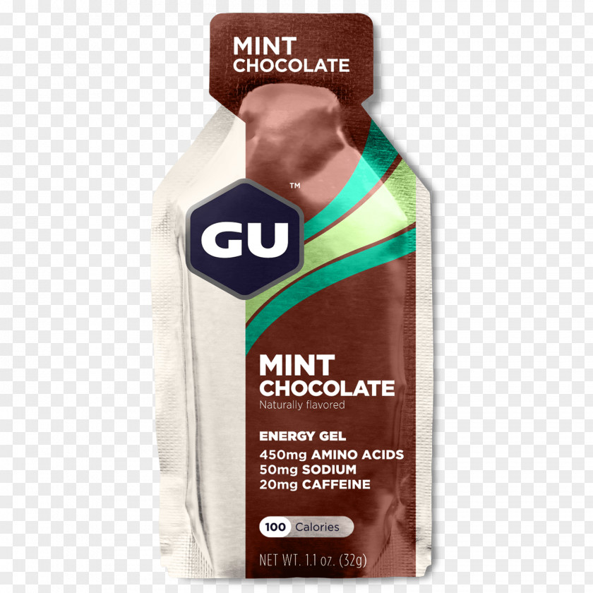 Chocolate GU Energy Labs Gel Mint Carbohydrate PNG