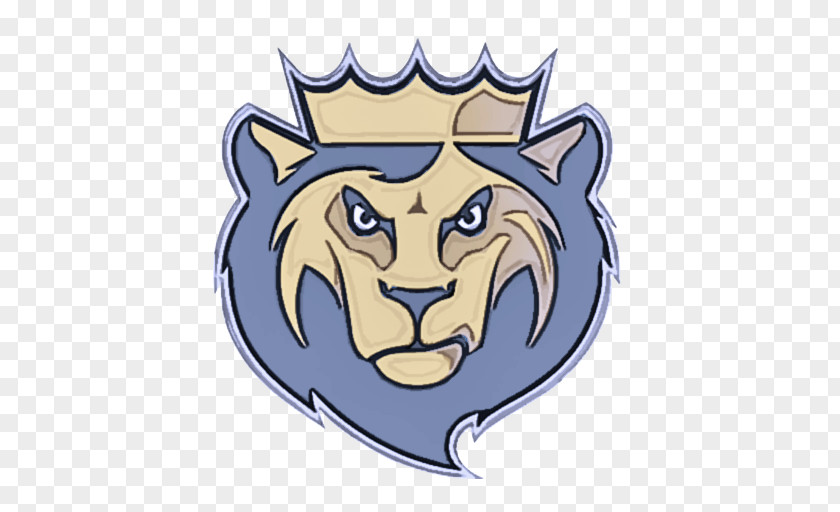 Lion Cartoon Head Logo Symbol PNG