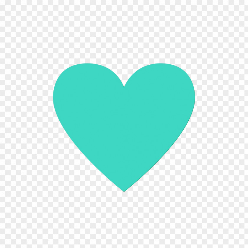 Logo Azure Heart Aqua Green Turquoise Teal PNG
