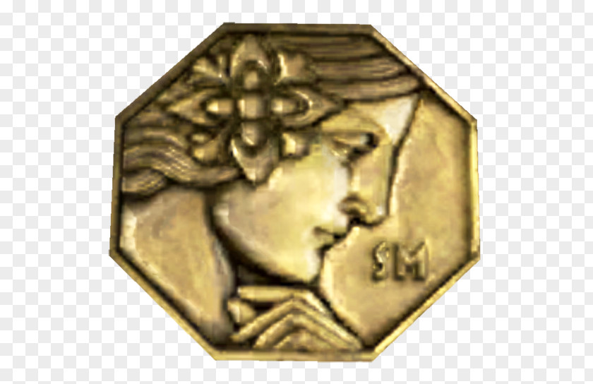 Medal Coin 01504 Bronze Gold PNG