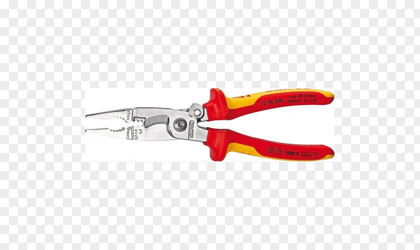 Pliers Knipex Needle-nose Lineman's Tool PNG