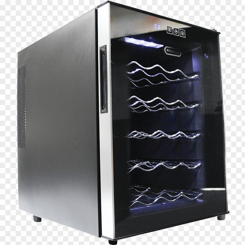 Wine Cooler Refrigerator Bottle Glass PNG