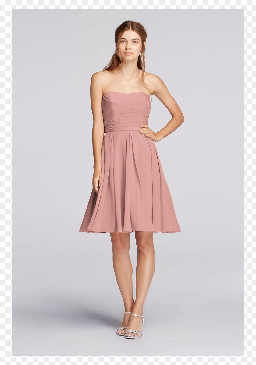 Dress Wedding David's Bridal Chiffon Bridesmaid PNG