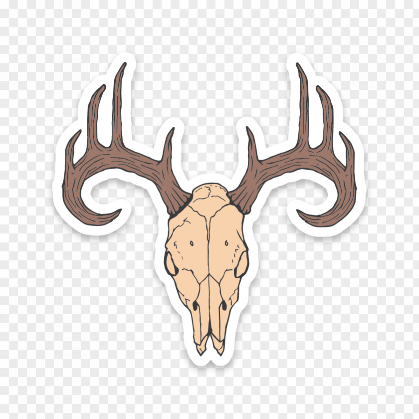 Elk Logo Head Horn Antler Sticker Moose PNG