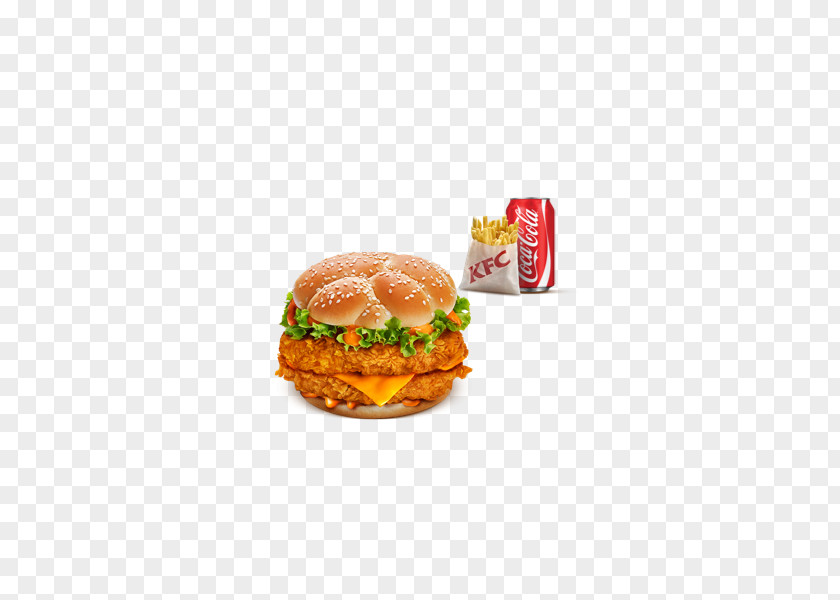 Kfc Burger Cheeseburger Breakfast Sandwich Veggie Fast Food Junk PNG