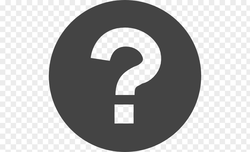 Question Mark Grayscale Icon PNG