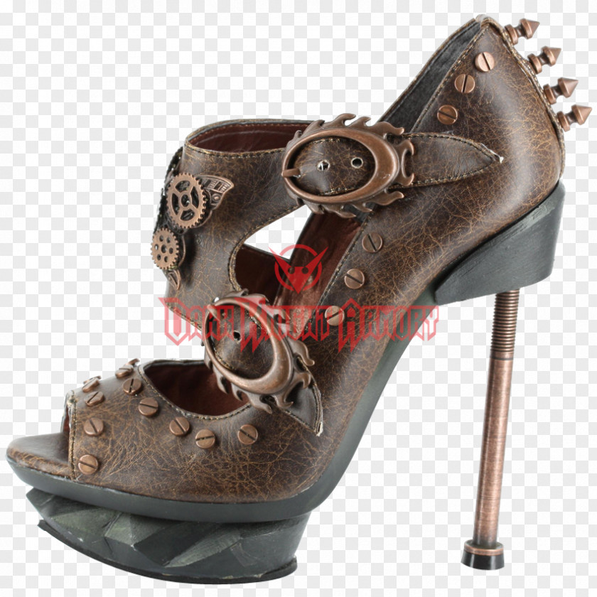 Burgundy Low Heel Shoes For Women High-heeled Shoe Steampunk Sandal H. Joseph 