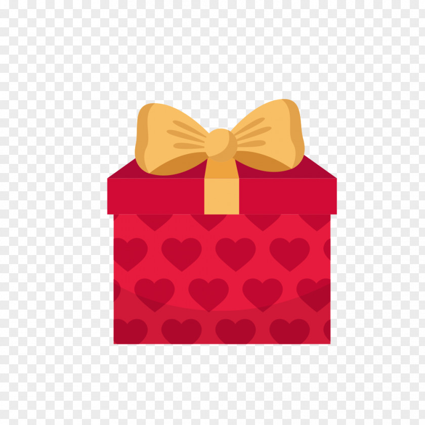 Heart-shaped Gift Box Valentines Day Gratis PNG