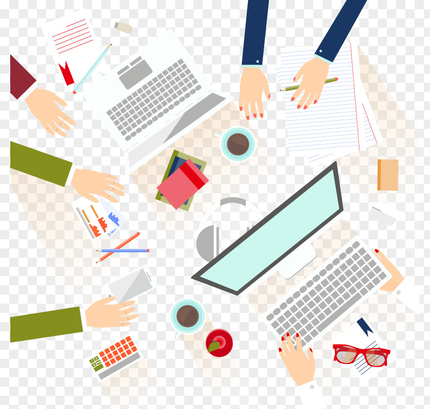 Meeting Picture Business Flat Design Illustration PNG