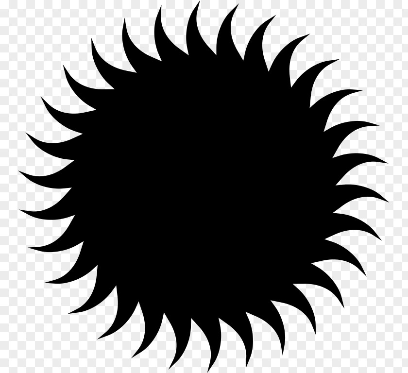 Sun Black And White Clip Art PNG