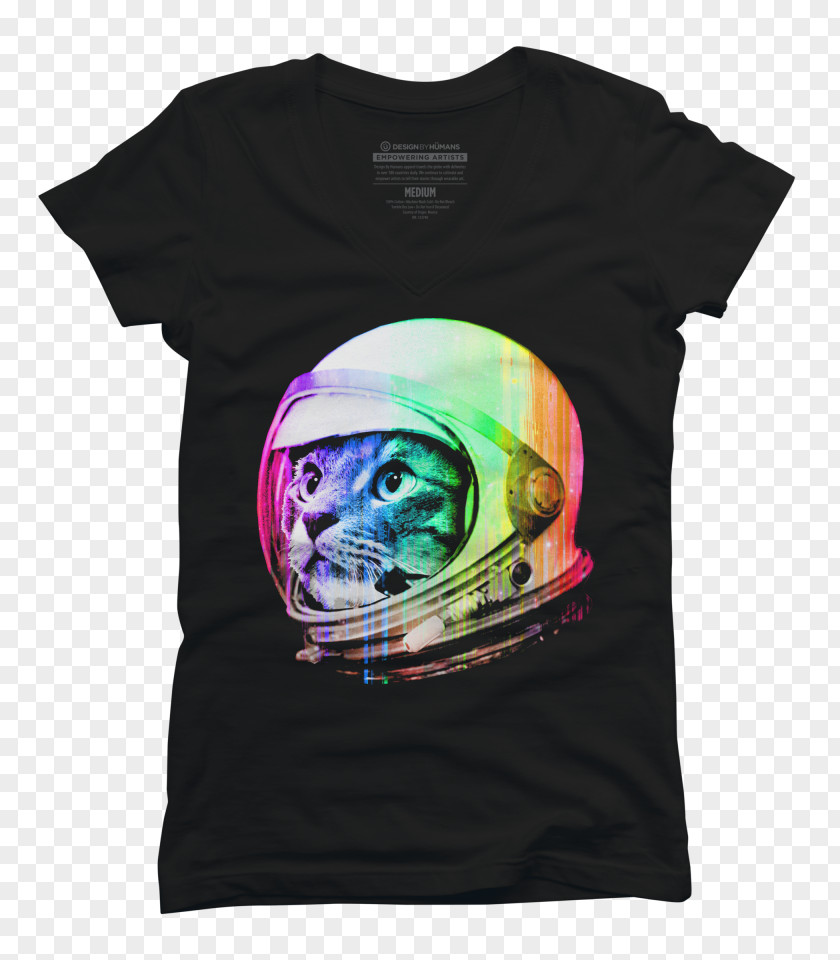 T-shirt Astronaut Cat Kitten PNG