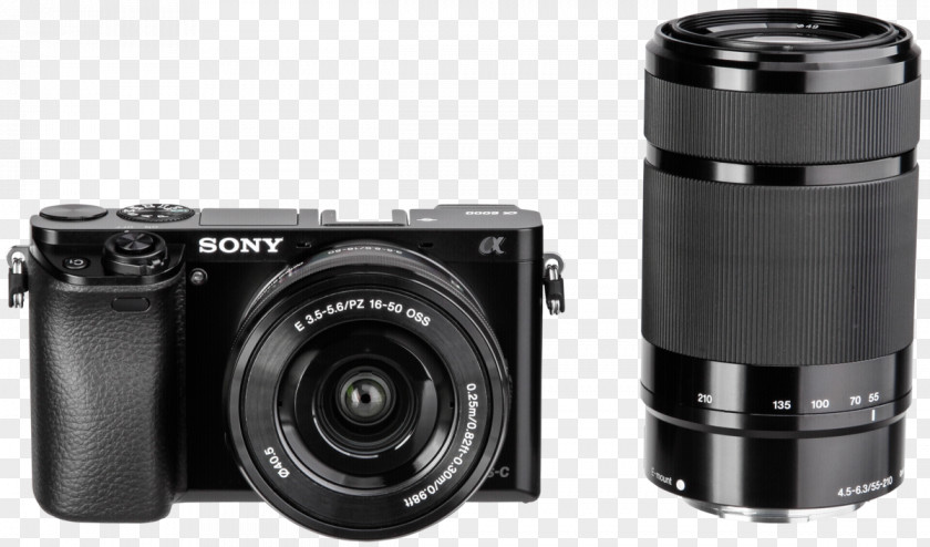 Camera Lens Digital SLR Sony α6000 Mirrorless Interchangeable-lens Canon EOS M50 PNG