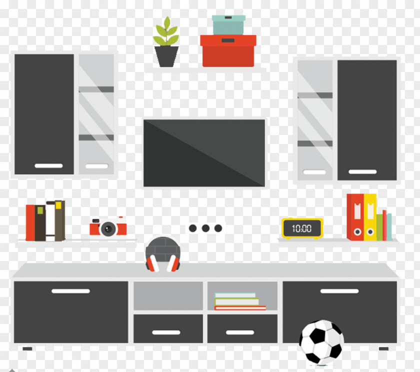Closet Living Room Furniture Couch Flat Design PNG